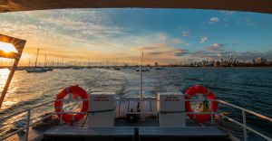 Another beautiful sunset aboard St Kilda Ferry. ©St Kilda Ferry